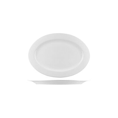 AFC Bistro Oval Plate - Wide Rim Pack of 36