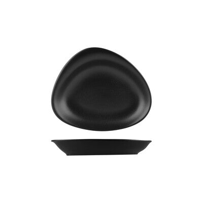 Australian Fine China Neofusion Black Volcano Deep Oval Coupe Plate