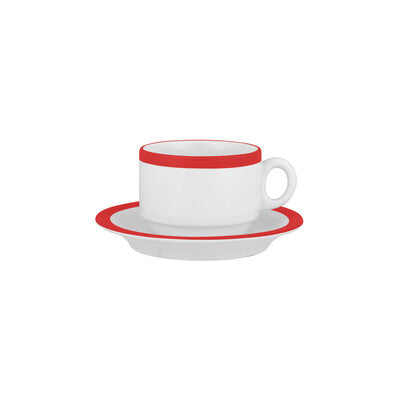 AFC Hot Chilli Red Stackable Tea Cup Pack of 24