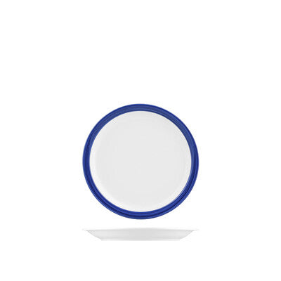 AFC Leschenaultia Blue Savoy Round Plate - Narrow Rim Pack of 12