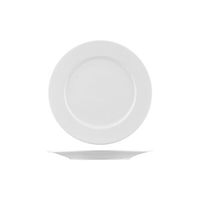Australian Fine China Bistro Round Plate - Wide Rim