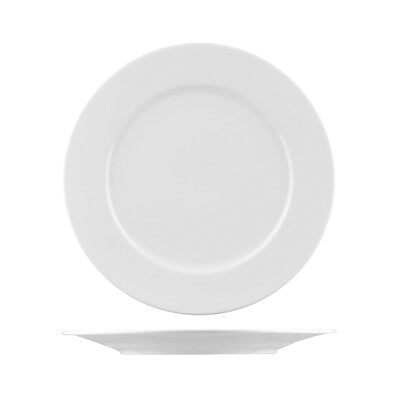 Australian Fine China Bistro Round Plate - Wide Rim