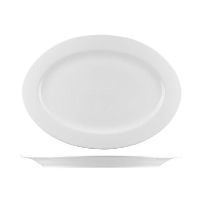 AFC Bistro Oval Plate - Wide Rim Pack of 12