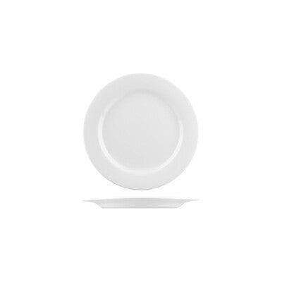 Australian Fine China Flinders Round Plate - Wide Rim