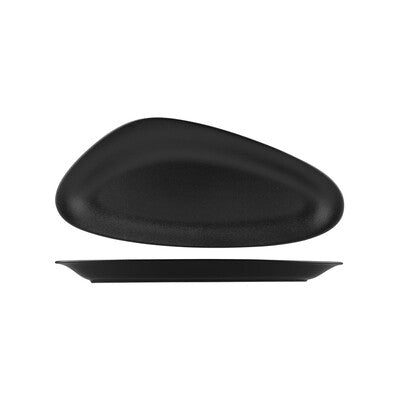 Australian Fine China Neofusion Black Volcano Oval Coupe Platter