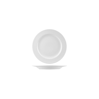 Australian Fine China Prelude Round Plate - Wide Rim