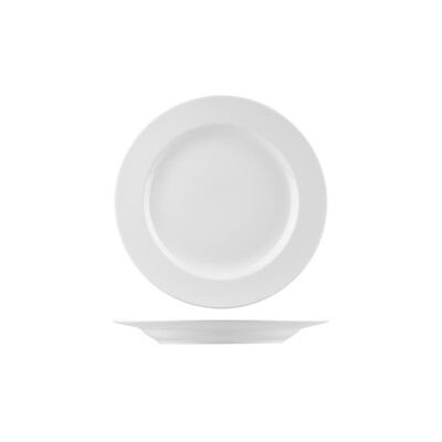 Australian Fine China Prelude Round Plate - Wide Rim