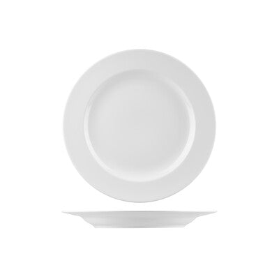 Australian Fine China Prelude Round Plate - Wide Rim