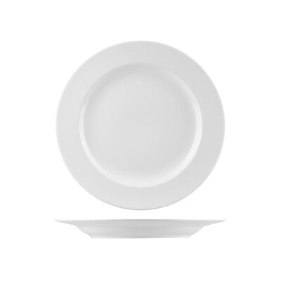 Australian Fine China Prelude Round Plate - Wide Rim