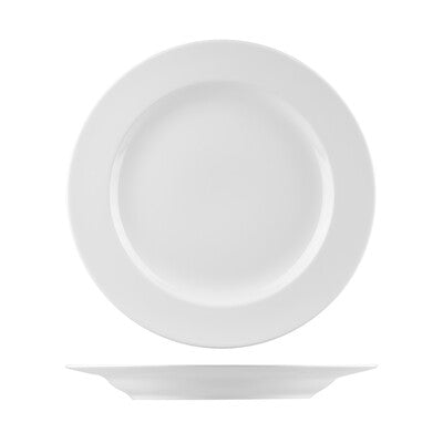 Australian Fine China Prelude Round Plate - Wide Rim