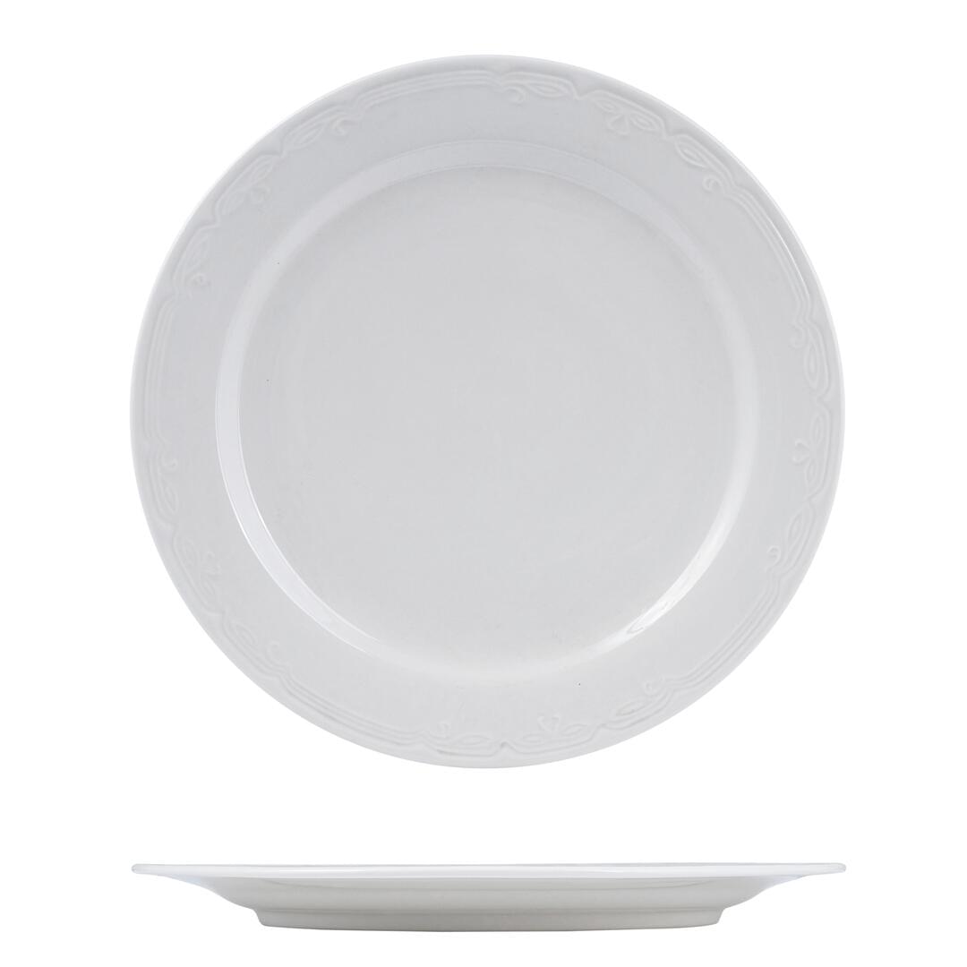 AFC Renaissance Round Plate - Wide Rim Pack of 18