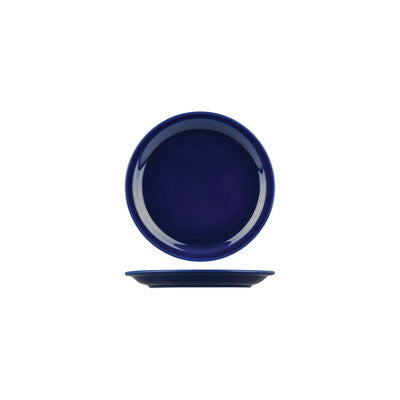 Australian Fine China Flinders Healthcare Blue Savoy Round Plate - Narrow Rim