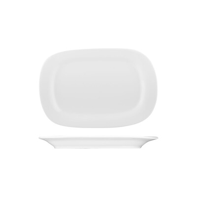 Australian Fine China Flinders Oval Platter - Wide Rim
