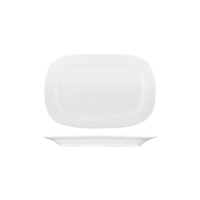 Australian Fine China Flinders Oval Platter - Wide Rim