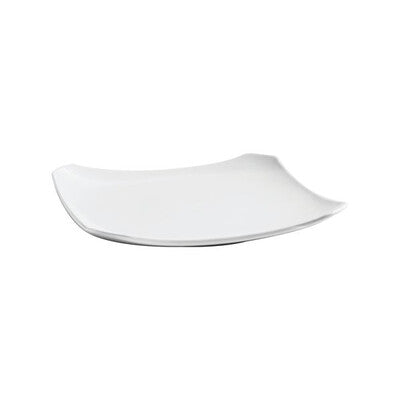 Australian Fine China Xtras Square Coupe Plate with Notched Corners